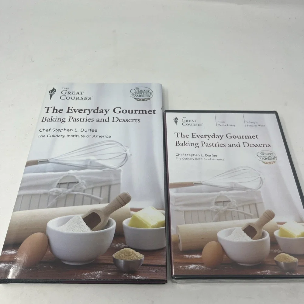 The Great Courses The Everyday Gourmet Cooking Course Bill Briwa DVD + book set